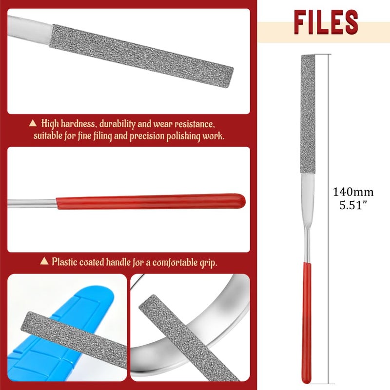 Bigstone 13 PCS Model Tools Kit Hobby Modeler Basic DIY Tools Building Tools Set for Cars, Airplanes, Buildings, Gundam Robots Plastic Models Building Repairing and Fixing - Image 5
